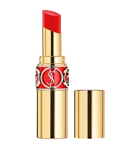 ysl rouge volupte shine 46試色|ysl love shine lipstick.